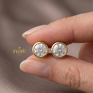 Pendientes de Oro Sólido de 14K con Diamantes Naturales en Corte Pera, Certificados por IGI, Juego de Pendientes de Lujo para Mujer - Product Image 1