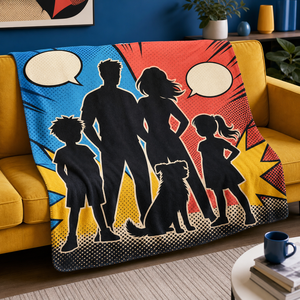 Custom Graphic Art <b>Throw</b> Blanket Personalized Aviation Comic Farm Coffee Constellation Architecture Sublimation Flannel Fleece - Product Image 6