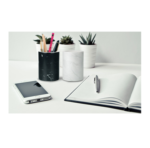 Wholesale Handmade <b>White</b> Marble <b>Pen</b> Holder/Stand Custom logo Standard quality Natural Marble <b>Pen</b> Holder - Product Image 5