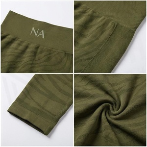 Leggings de yoga à taille haute et longueur intégrale NA, imprimé animal, spandex, polyester, extensible dans quatre directions, vêtements de sport pour femmes - Product Image 4