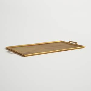 Luxury Eco-Friendly Stainless Steel Decorative Serving Tray with <b>Mirror</b> Finish for Wedding Gift and Festive Home Decoration - Product Image 1