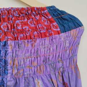 Pantalon Harem d'été en coton patchwork pour femme avec taille haute, cordon de serrage, poches et motif Tie-Dye - Product Image 4