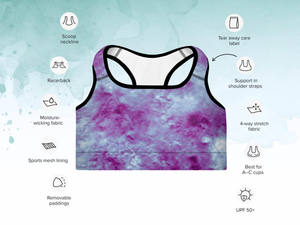 Ensemble de yoga sans couture 2 pièces tie-dye grande taille personnalisé pour femme : soutien-gorge de sport dos nu et leggings push-up pour la gym et le fitness - Product Image 6