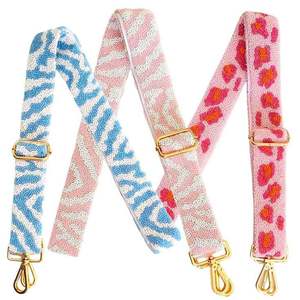<b>Cute</b> Personalized Embroidered Best Strap Belt Stylish Premium With Metal Clasp For <b>Purse</b> Custom Letters Design Craft Supply - Product Image 4