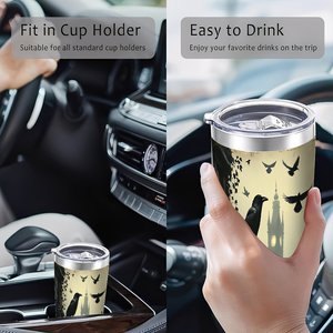 Stainless Steel Tumbler 20oz Double Wall <b>Insulated</b> Portable Drink <b>Cup</b> Outdoor Leisure Use - Product Image 4