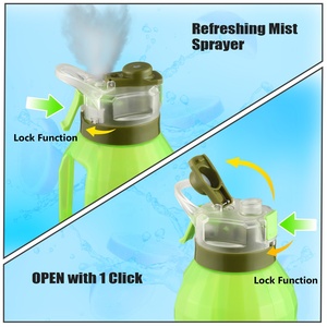 New BPA-Free PP Half Gallon Eco-Friendly Mist Spray Gym <b>Water</b> <b>Bottle</b> <b>with</b> Lid and <b>Straw</b> Direct Drinking for Summer 2025 - Product Image 3