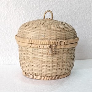 Cajas redondas de pan de bambú, respetuosas con el medio ambiente, para fiestas, verduras, tejidas, caja natural - Product Image 6