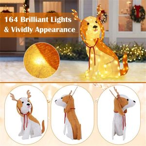 43.5\" Christmas LED Lights Elegant Dog Decorations for Festive Ambiance - Product Image 4