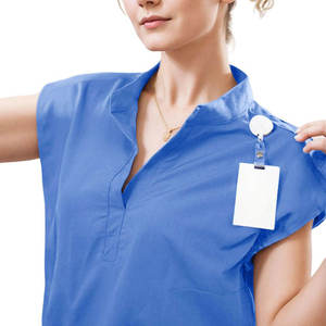 Uniforme de Trabajo para Personal Clínico, Tela Cómoda, Ropa de Trabajo Diaria para Enfermería, Ligero, Transpirable y Ajustado - Product Image 4
