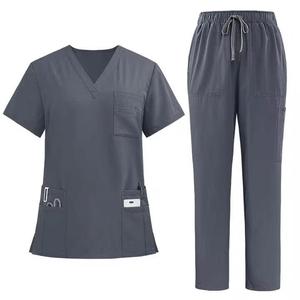 Fashionable Hospital Uniforms Washable Stretchy Cotton <b>Nurse</b> <b>Scrubs</b> for Women Men Made Hospital-Grade Canvas for <b>Nurses</b> Patients - Product Image 2