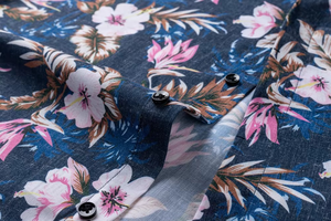 Chemise hawaïenne personnalisable pour homme, en lin, à manches courtes, séchage rapide, anti-humidité - Product Image 3