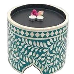 Vente en gros d'os incrusté de gâteau décoratif plateau tournant support à dessert rotatif pour les mariages et les anniversaires fête fournitures accessoire outil - Product Image 2