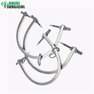 Pinces de traction crânienne orthopédiques Gardner Wells de 25,5 cm avec cadre en U et diamètre de broche crânienne réglable – Instruments - Product Image 6