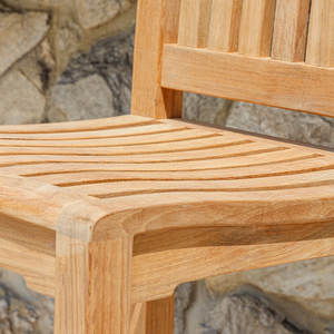 Chaise de bar d'extérieur en teck de qualité supérieure – Mobilier commercial pour patio, club de plage et hôtellerie, directement de l'usine - Product Image 6
