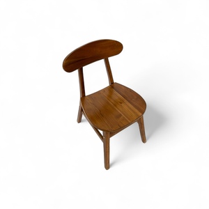 Chaise de salle à manger contemporaine élégante en bois massif avec accent en rotin Design naturel pour bureau à domicile salon meubles de cuisine - Product Image 3