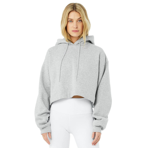 Custom Long Sleeve Pullover Wholesale Custom Logo Oversized Blank <b>Thick</b> Winter Cropped Zip up Hoodie Women - Product Image 1