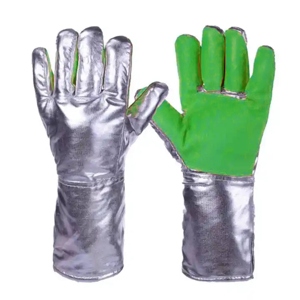 Gants de sécurité industriels de qualité supérieure, résistants aux étincelles, en cuir de vachette croûte et feuille d'aluminium Para-Aramide, pour le soudage - Product Image 5