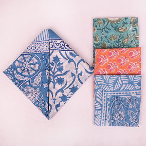 Classic Breathable Floral Cotton Bandana Scarf Unisex Head Hair Tie Accessory Handblock Boho Print Versatile Neck Wrap All - Product Image 3