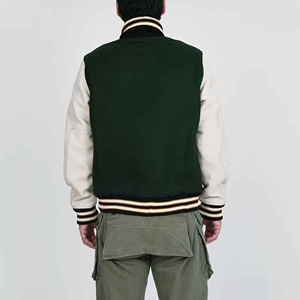 Blouson Bomber en Laine Personnalisé Brodé sur le Devant, Coupe Ample Décontractée, Nouvelle Collection, Prix Abordable, Qualité Supérieure - Product Image 6