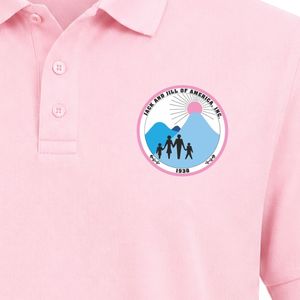 เสื้อโปโลแขนสั้นสีดำ ปักลายตราแจ็คแอนด์จิลที่อก ด้านหลังเรียบ คอปกคลาสสิก ติดกระดุมด้านหน้า สไตล์ลำลอง - Product Image 5