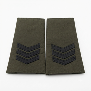 Epaulettes de Sargento del Uniforme Real de Tierra de Brunéi de Primera Calidad, Equipo de Defensa Personal, Algodón y Poliéster, Personalizables - Product Image 1