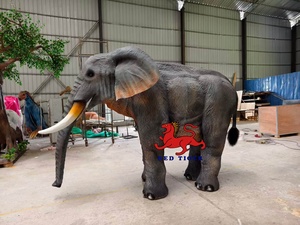 Fantastique costume d'éléphant pour <span class=keywords><strong>deux</strong></span> personnes pour <span class=keywords><strong>Jurassic</strong></span> Live Show - Product Image 4