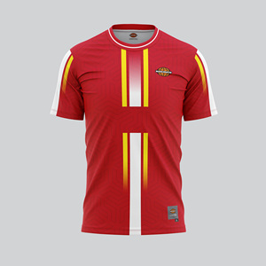 เสื้อกีฬาผู้ชาย MADE4MATCH สีดำ ลายเรขาคณิต แห้งเร็ว ระบายเหงื่อได้ดี ทรงปกติ สำหรับผู้ใหญ่ รับสกรีนโลโก้ทีม - Product Image 3