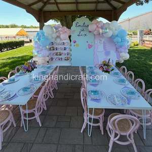 Silla de Mimbre Natural Hecha a Mano para Fiestas Infantiles, Alquiler para Eventos de Cumpleaños, Muebles de Lujo al por Mayor, OEM, ODM - Product Image 1