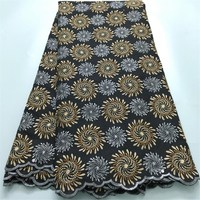 Tissu de dentelle africaine premium, tissu de dentelle suisse en voile, tissu brodé, tissu de dentelle filet pour robe de mariée Aso Ebi, caftan, acheteur professionnel