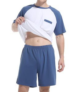 Customizable Men's Shorts <b>Sets</b> Casual Style Quick Dry Lightweight 100% Cotton <b>Knitted</b> High Quality Custom Logo Cheap Short <b>Sets</b> - Product Image 3