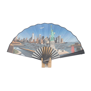 Personalized Bamboo Handfan with Custom Logo Large Classic Craft Fan for Events