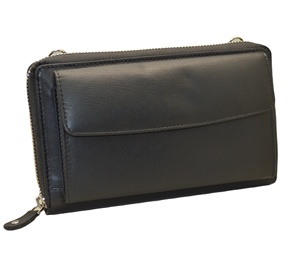 Multifunctional Ladies Genuine Leather Crossbody <b>Bag</b> Fashionable <b>Long</b> Wallet Zipper RFID Polyester Lining Shoulder <b>Bag</b> - Product Image 5