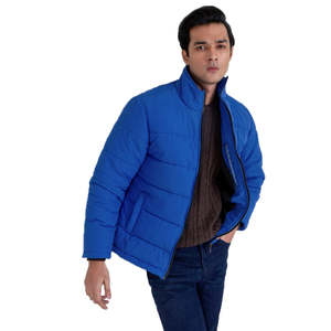 Chaqueta Acolchada Extra Grande con Capucha, Diseño con Logotipo, OEM, Alta Calidad, Color Verde Oliva, Estampado de Burbujas, Chaquetas Personalizadas para Hombre - Product Image 6