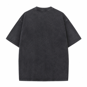 T-shirt streetwear uni grande taille pour homme, coupe classique, 100% coton toile, respirant, écologique, décontracté - Product Image 4