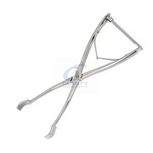 Pince de réduction asymétrique CLASTY, mâchoires courbées gauche-droite, en acier inoxydable, instrument chirurgical orthopédique pour maintenir les os, réutilisable - Product Image 4