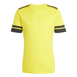Maillot de football unisexe à manches courtes à double rayure, col rond, séchage rapide, respirant, 100% polyester, maillot de football professionnel, personnalisable OEM - Product Image 4