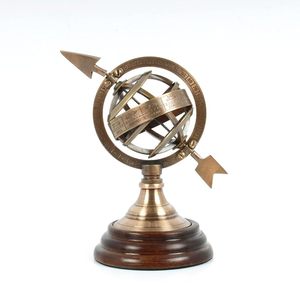 FASHION CRAFT Brass Armillary Sphere Celestial <b>Globe</b> Handmade French Country Traditional <b>Vintage</b> Style Art Rotating Design - Product Image 1