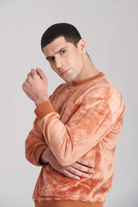 Men's <b>Velour</b> Breathable Knitted Sweatshirt Set Geometric Pattern Half-zip Long Sleeve <b>Jogger</b> Pants Casual Winter Wear 100% - Product Image 4