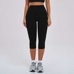 Pantalones Cortos Deportivos Reversibles de Cintura Alta para Mujer, Talla Grande, Elásticos, Casuales, para Verano, Gimnasio, Suaves, Transpirables y Cómodos - Product Image 2