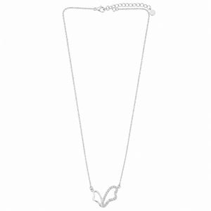 Collier pendentif papillon en argent sterling 925 avec zircone cubique, finition polie, élégant, bijoux pour femmes, cadeau, usage quotidien, fête, mariage - Product Image 4