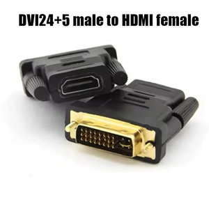 Adaptateur DVI vers DVI 24 broches, convertisseur plaqué or, matériau PVC, 1080P HDTV, moniteur, projecteur, DVI mâle vers femelle - Product Image 2