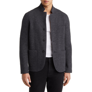 Veste de Costume Formelle Homme Slim Fit en Laine, Style Américain, Un Bouton, Simple Boutonnage, Grande Taille, Hiver - Product Image 4