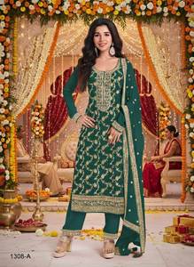 Eventos de Ramadán, celebraciones del Eid, Kurti, pantalón y dupatta pakistaníes especiales, de la más hermosa moda, hasta la rodilla, para mujeres. - Product Image 6