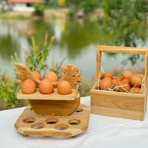 Best Selling <b>Eco</b>-Friendly Wooden <b>Egg</b> Rack for Kitchen Accessories Organizing <b>Eggs</b> Dishwasher Safe <b>Egg</b> Stirring Chicken <b>Egg</b> - Product Image 3