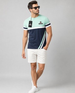 T-shirt de performance athlétique pour homme, col rond, anti-transpiration, idéal pour la course à pied, la salle de sport, la remise en forme, l'entraînement et les sports de plein air - Product Image 1