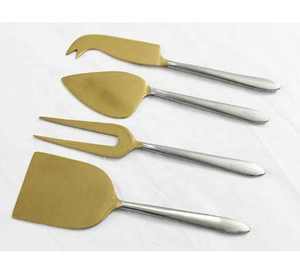 Juego de 3 utensilios de cocina de acero inoxidable con espátulas y mangos texturizados - Product Image 4