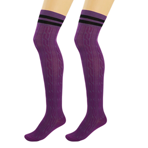 Calcetines Largos de Invierno para Mujer con Logotipo Personalizado, Suaves, Transpirables, Elásticos, de Punto, por Encima de la Rodilla, para Yoga, Deportes, Uso Diario, Venta al Por Mayor OEM - Product Image 5