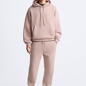 Sudadera con Capucha Extra Grande para Hombre, Color Sólido, Felpa de Algodón, Informal, Invierno, Transpirable, Tejida, Corte Regular, Diseño con Bolsillos - Product Image 3