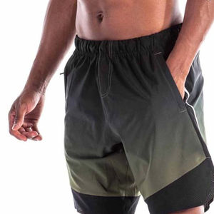 Shorts de sport en maille personnalisés avec logo, prix FOB de gros, impression par sublimation, tendance, en polyester, décontractés, élastiques, style homme - Product Image 5