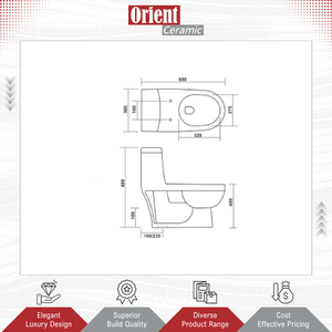 Vente en gros de toilettes en céramique monobloc de luxe, couleur blanche, nouveau design, qualité supérieure, à prix bas - Product Image 2